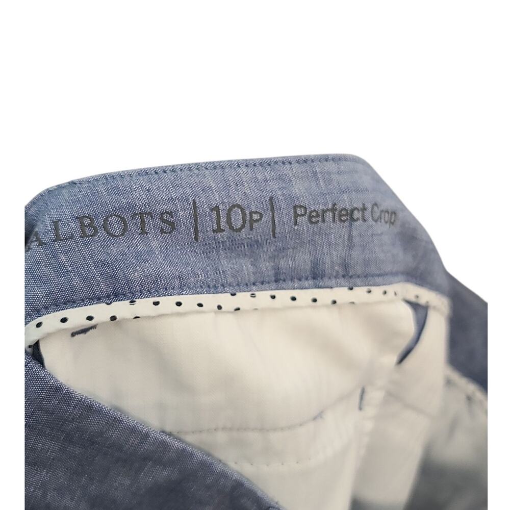 Talbots Petite Perfect Crop Chambray Button Cuff … - image 5